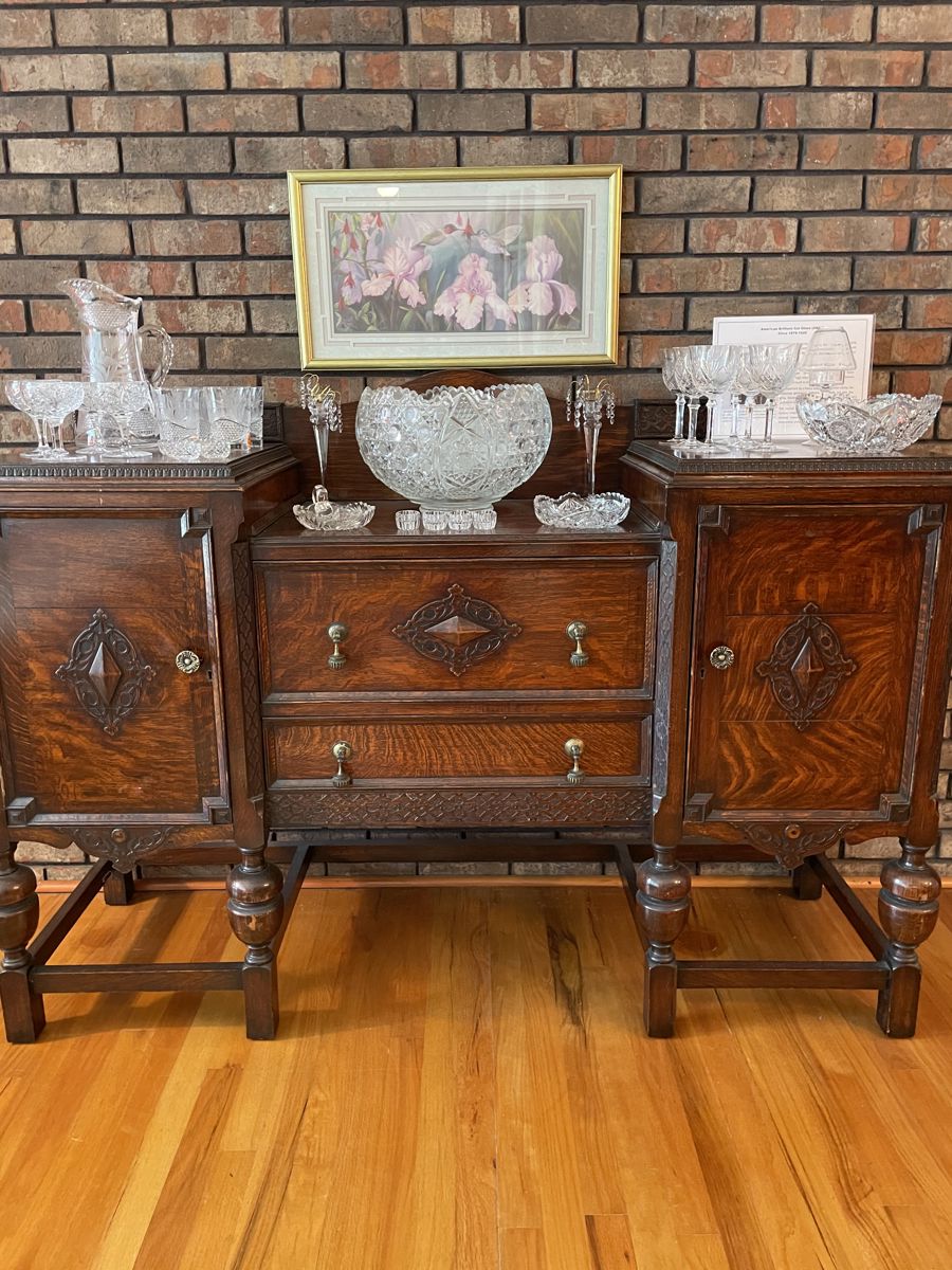 Antique oak sideboard 