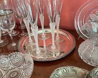 Sasaki Agean champagne flutes