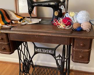 Antique Singer sewing machine