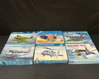 Model Airplane Kits  Italeri MH 60K, Amado, Mirage F1, And Friends