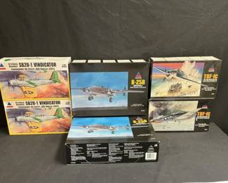 Accurate Miniatures Model Airplane Kits  B25B, SB2U1 And TBF1C