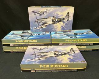 Hasegawa Model Airplane Kits  P51K And P51D Mustang
