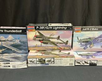 Monogram Model Airplane Kits Thunderbolt, Lighting, And Stuka