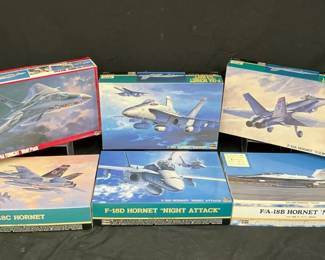 Hasegawa Model Airplane Kits Ft. F18D Hornet Night Attack  Variety