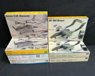Testors Model Airplane Kits  Cessna O2A Skymaster And OV10A Bronco