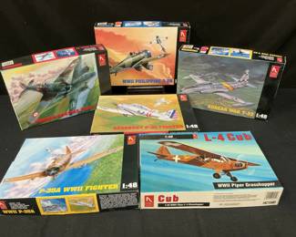 Hobby Craft Model Airplane Kits Grasshopper, French Hawk And Friends