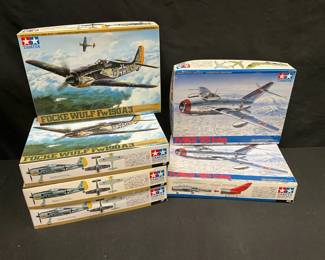 Tamiya Model Airplane Kits Focke Wulf And MiG 15 Aircraft