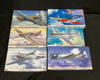 Assorted Model Kits From Hasegawa feat. Spitfire Mk.IX
