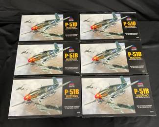 6 P51B Mustang Model Airplane Kits