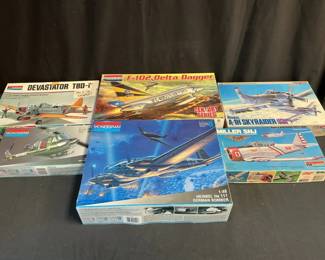 Monogram Model Airplane Kits Delta Dagger, The Devastation And Friends