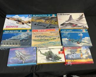 Italeri Model Aircraft Kits Galore feat. Carrier Deck Station