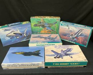 Hasegawa Model Airplane Kits Hornet, Black Special, And Friends