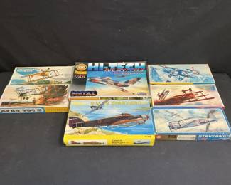 Smer Model Airplane Kits  Afro 504k, Fokker, Fiat Cr32 And Friends