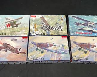 Rosen Fokker D.VII, Junkers, and Heinkel Aircraft Model Kits