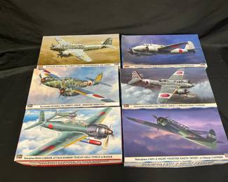 Hasegawa Model Airplane Kits WWII Japanese Planes