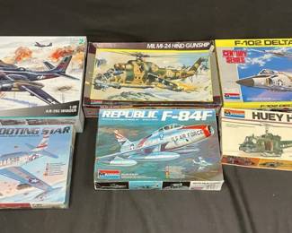 Monogram Aircraft Assorted Model Kits feat. F102 Delta Dagger