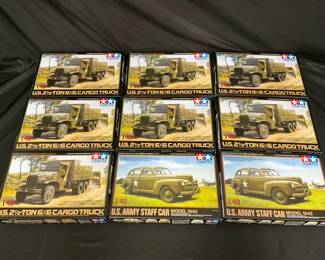 TAMIYA Model Kits Cargo Trucks  Staff Cars