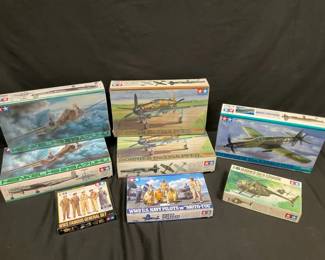Tamiya Assorted Aircraft Model Kits feat. Heinkel He219 A7 UHU
