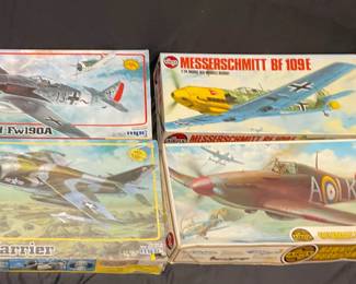 AirFix  MPC Model Airplane Kits feat. AV 8A Harrier