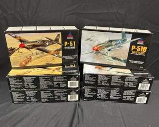 Accurate Miniatures Model Airplane Kits feat. P51 and P51B Mustang
