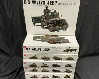 U.S. Willys Jeep Model Kits By Bandai