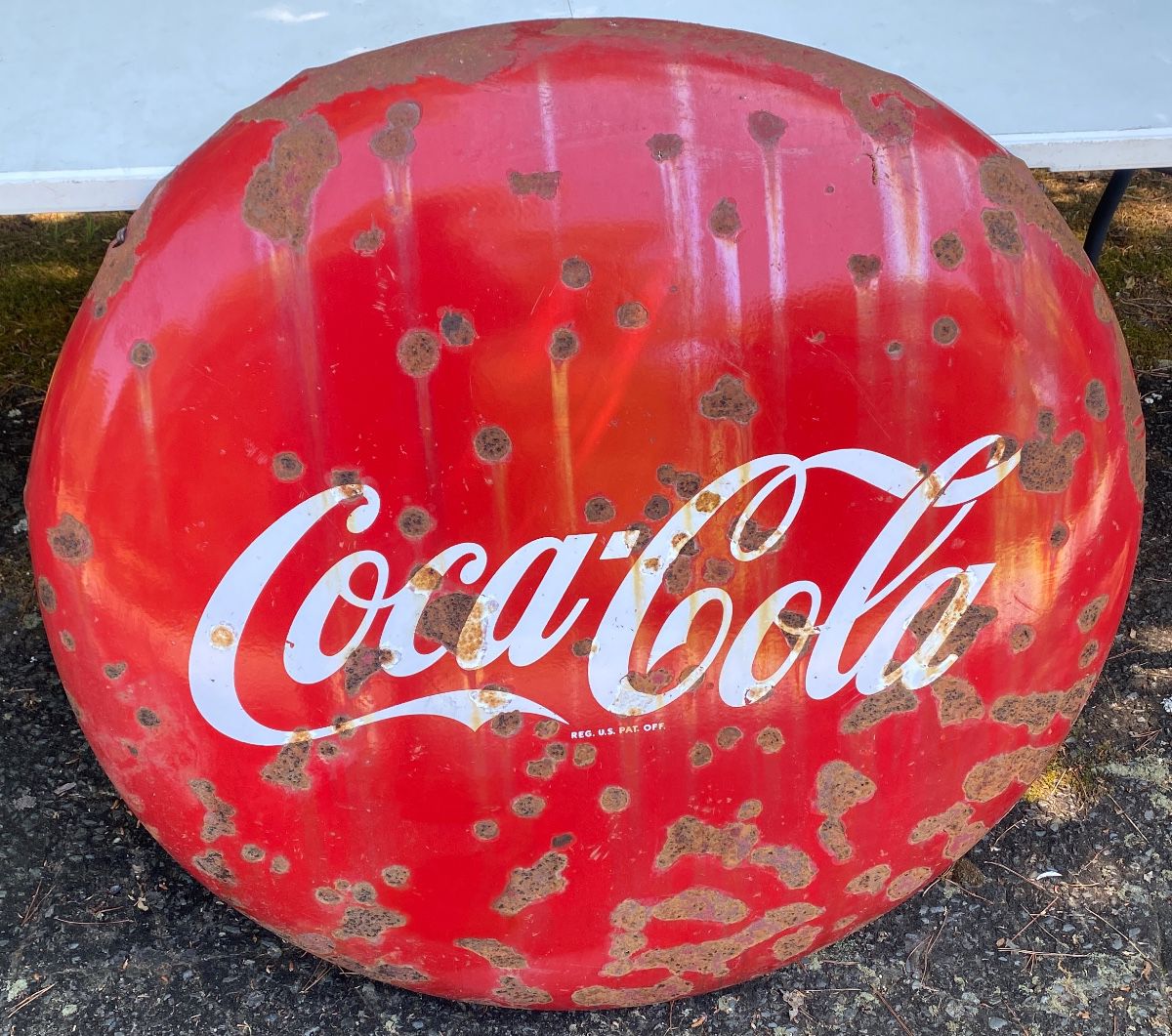 Porcelain Coca Cola Button