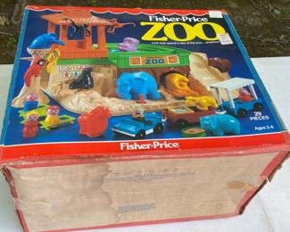 Vintage Fisher Price Zoo in Box