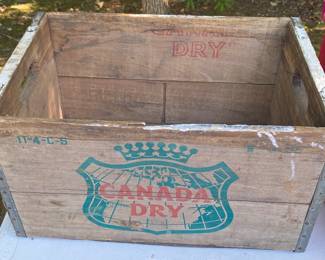 Canada Dry Wooden Drink Crate 