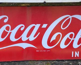 Original Drink Coca Cola in Bottles Sign (Six Feet)