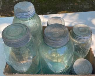 Old Mason and Ball Jars