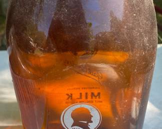 Amber Borden Milk Bottle