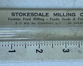 Stokesdale Milling Advertising Rain Gauge