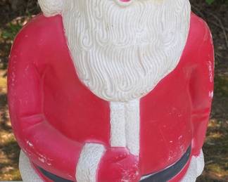 Vintage Tabletop Santa Blow Mold