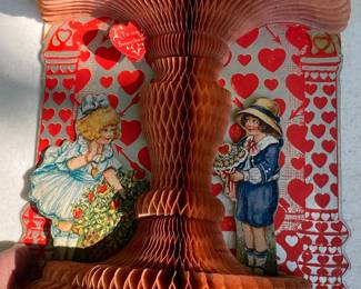 Old Victorian Pop Up Tissue Valentine Cards 