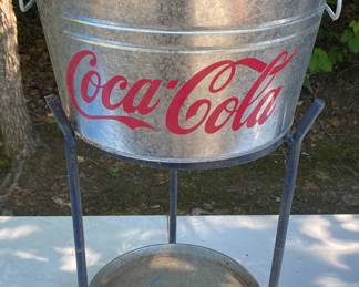 Coca Cola Galvanized Ice Bucket