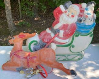 Vintage Santa Blow Mold