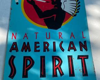 Metal Natural American Spirit Cigarette Sign