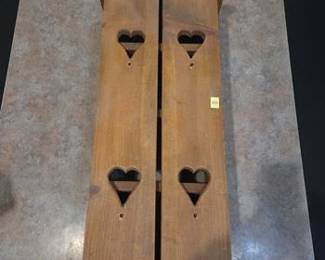 Wooden wall shelf