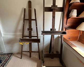 Antique Vintage Wooden Easels 