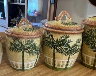 Palm Tree Canisters