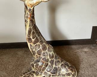 Ceramic Giraffe - about 3' tall