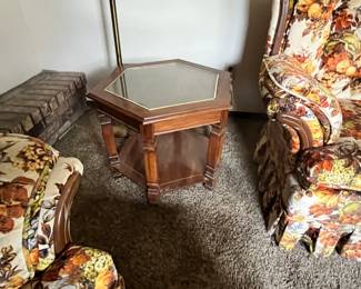 Octagonal side table