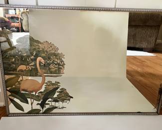 Vintage Robert Stern Flammingo mirror