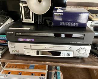 selection of DVD players, VCR's, and LCD TV's