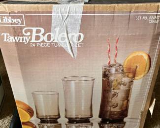 1970's Libbey glass set