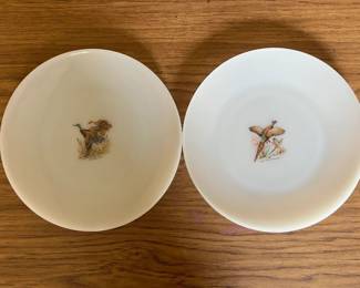 Fire King Pheasant plates