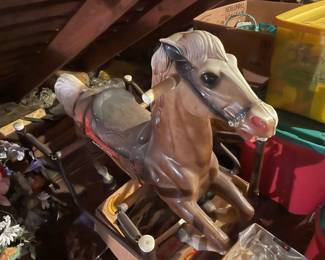 this item is in the attic.  Please contact one our crew to show you.  There was no room to bring it down at this time.