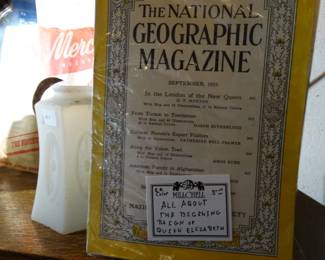 This National Geographis is From 1951 and Hass Lots of The Then New Queen, her inaguration etc.