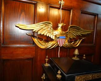 A Gilded Metal  Eagle (Old but Restored)