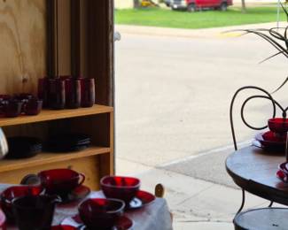 Ruby Red glassware